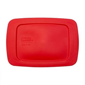 Pyrex? Red Lid for Easy Grab? 1.5-quart Rectangular Glass Loaf Pan