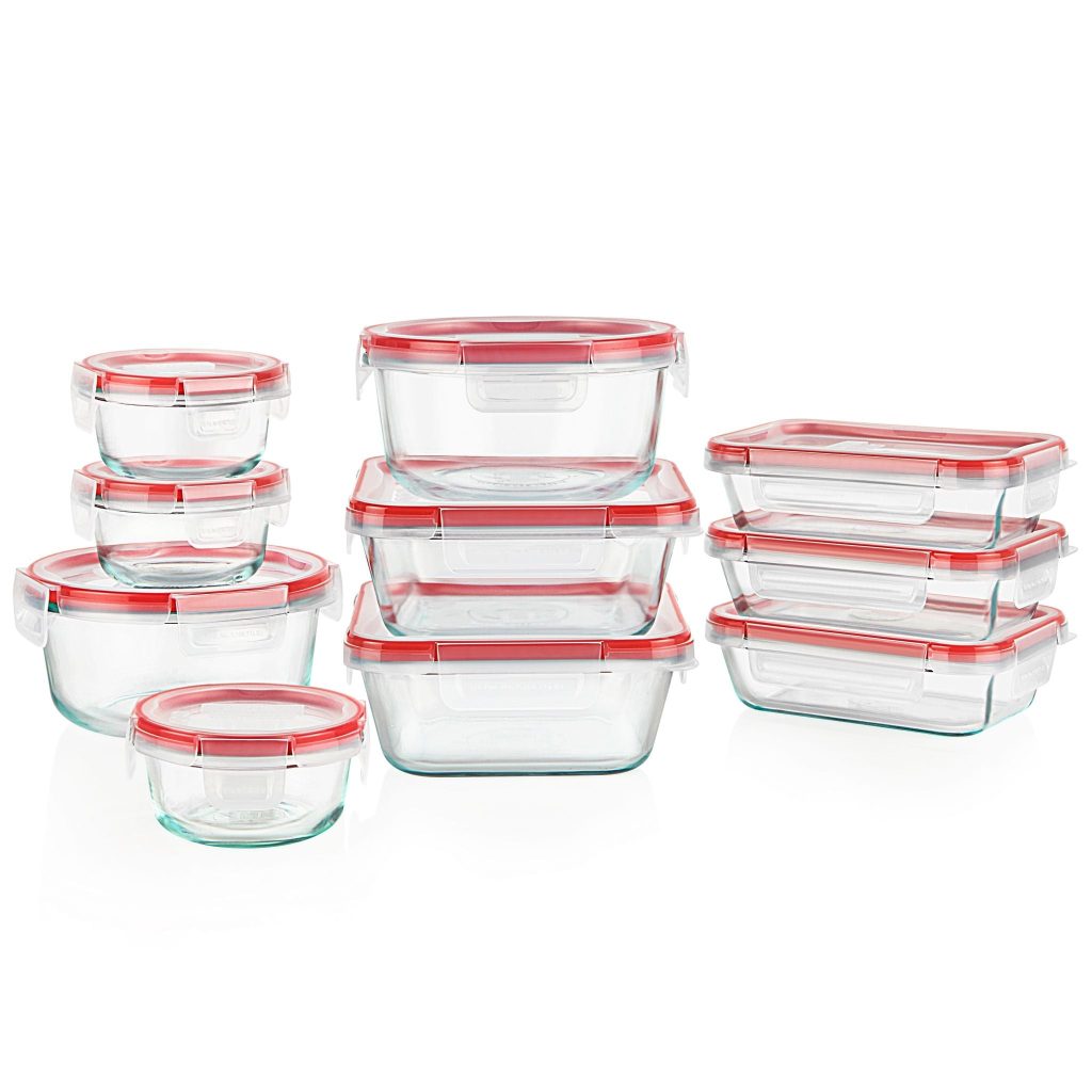 Pyrex? Freshlock? 20-piece Glass Storage Set