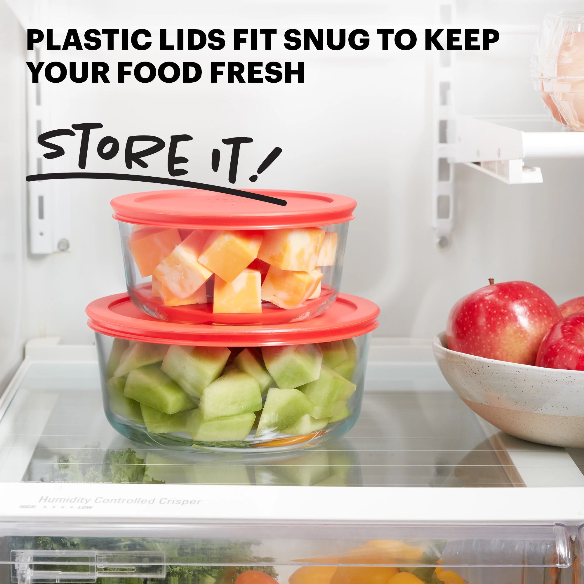 Pyrex? Simply Store? 4-piece Round Glass Storage Set - Image 4