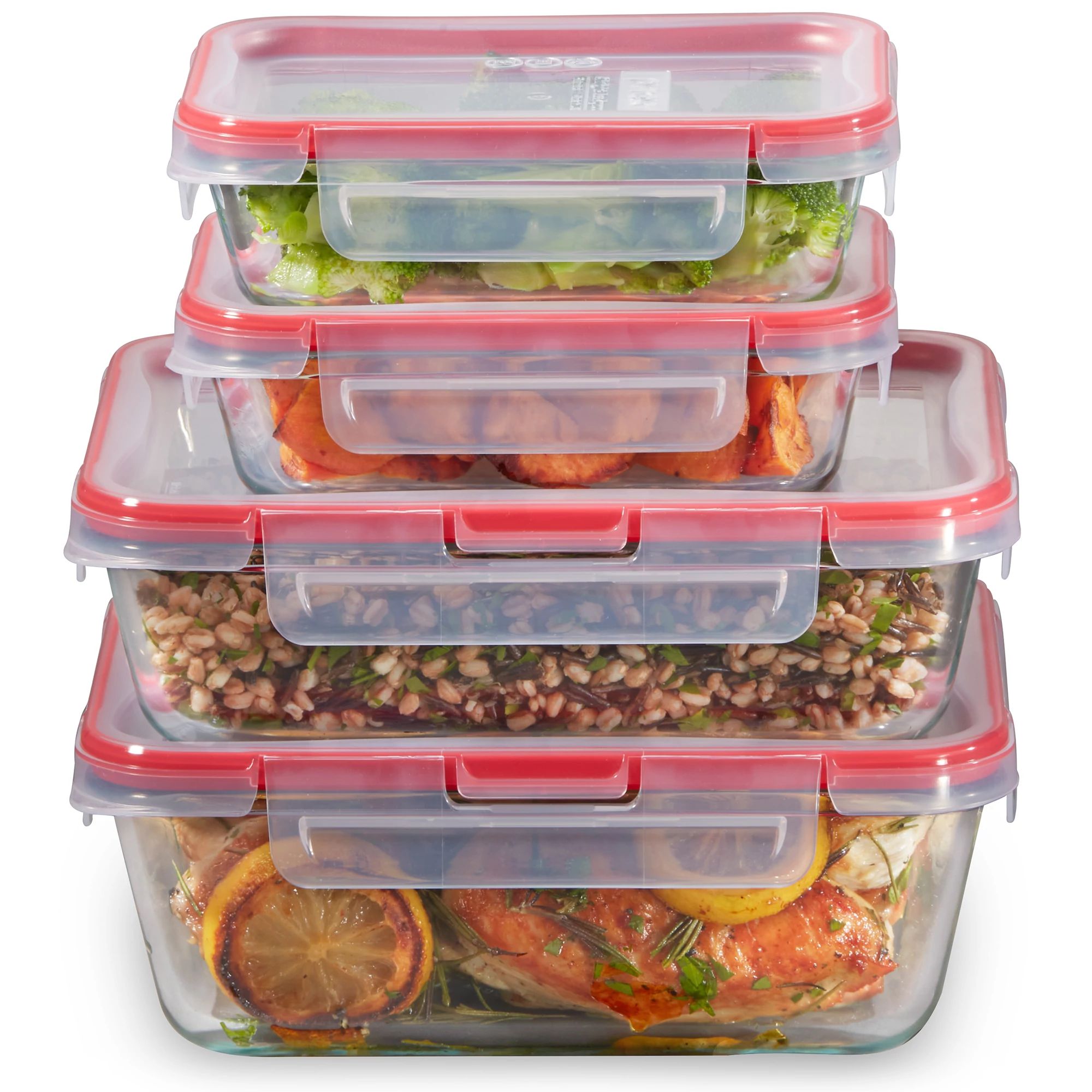 Pyrex? FreshLock? 8-piece Rectangular Glass Storage Set - Image 2